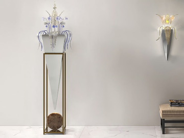 ICONICA - LED floor lamp in metal and Murano glass by Patrizia Volpato - view 2